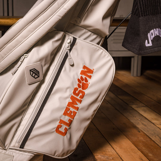 Clemson Rover Stand Bag - Bone
